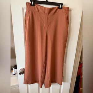 Nine West Terracotta Wide-Leg Pants